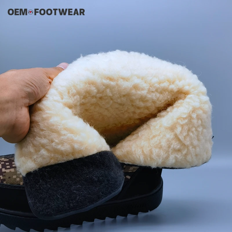 Factory Spot Low Price Winter Short Boots White Cotton Shoes Comfortable And Warm Snow Boots For Men