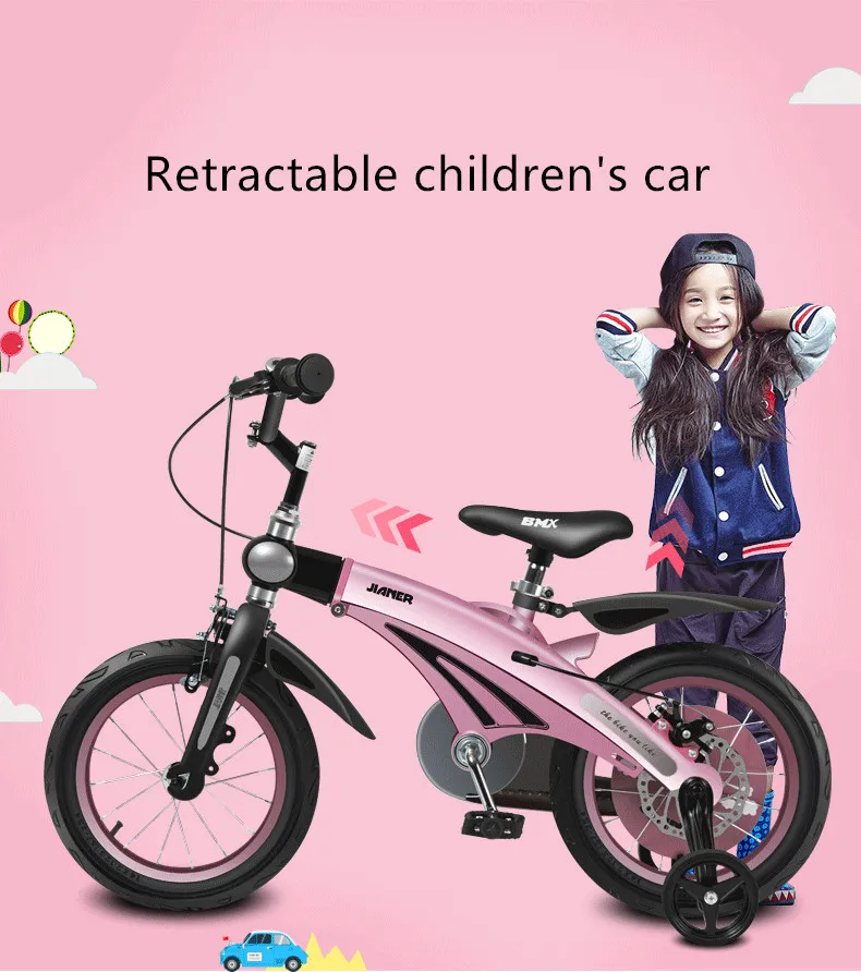 
2-10 years old bikes retractable bicycles with training wheels 