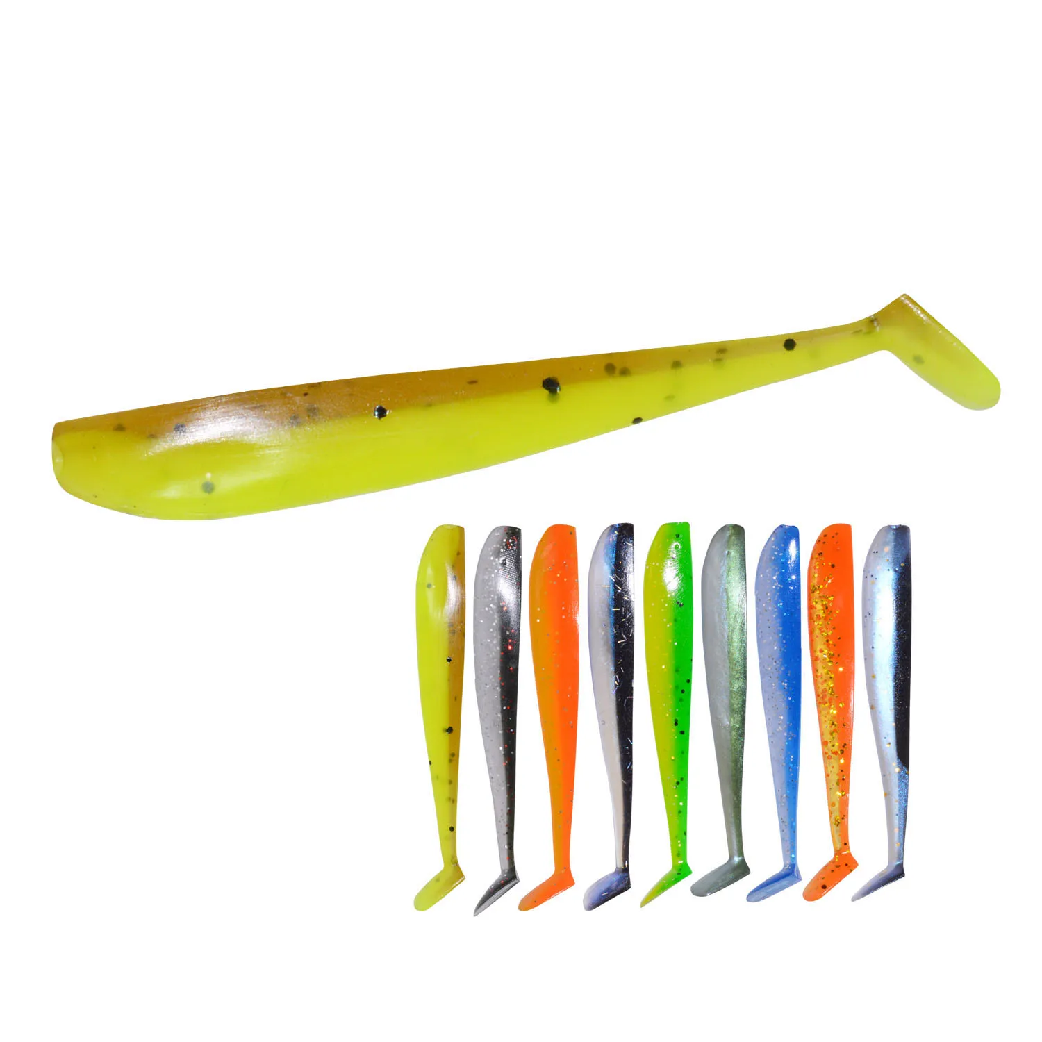 soft lure rubber 65mm 1.5g Fishing lure Shad Silicone bait soft Bait For perch pike soft plastic fishing lure