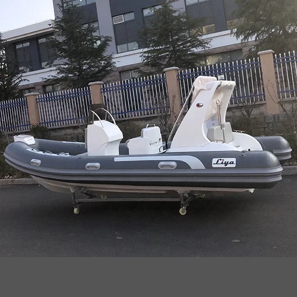 
CE approved 5.2m fiberglass hull rib boat inflatable fishing boat 