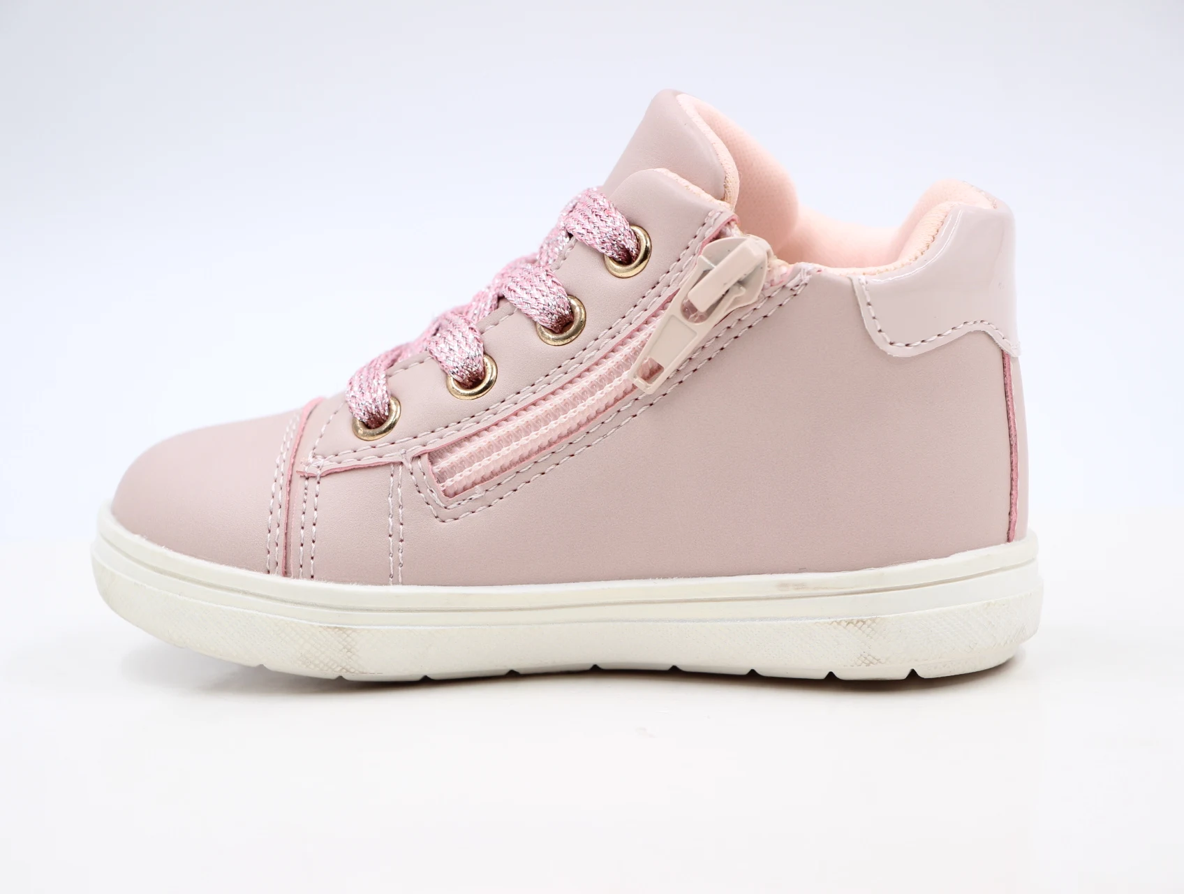 ankle style with printing on side pink color zapato shoes for girls sneaker 2021