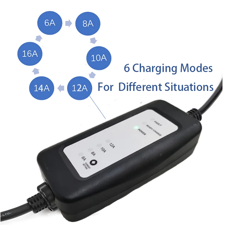 EV Fast charge charging level 2  charger Portable Electric vehicle car battery charger