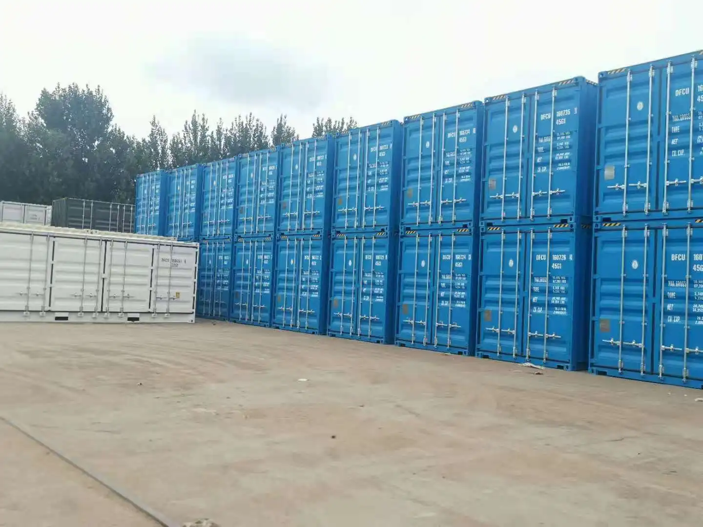 New selling superior quality blue moving container manufacturer storage shipping dry container