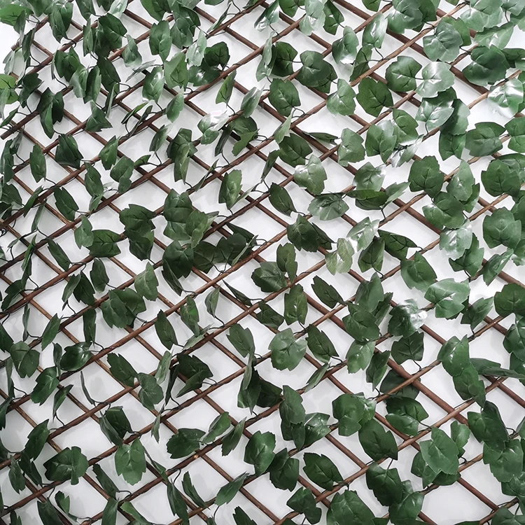 Long Artificial IVY Privacy Fence Screen Artificial Bamboo Fence Fire Resistant Bamboo Leaves Hedge Fences