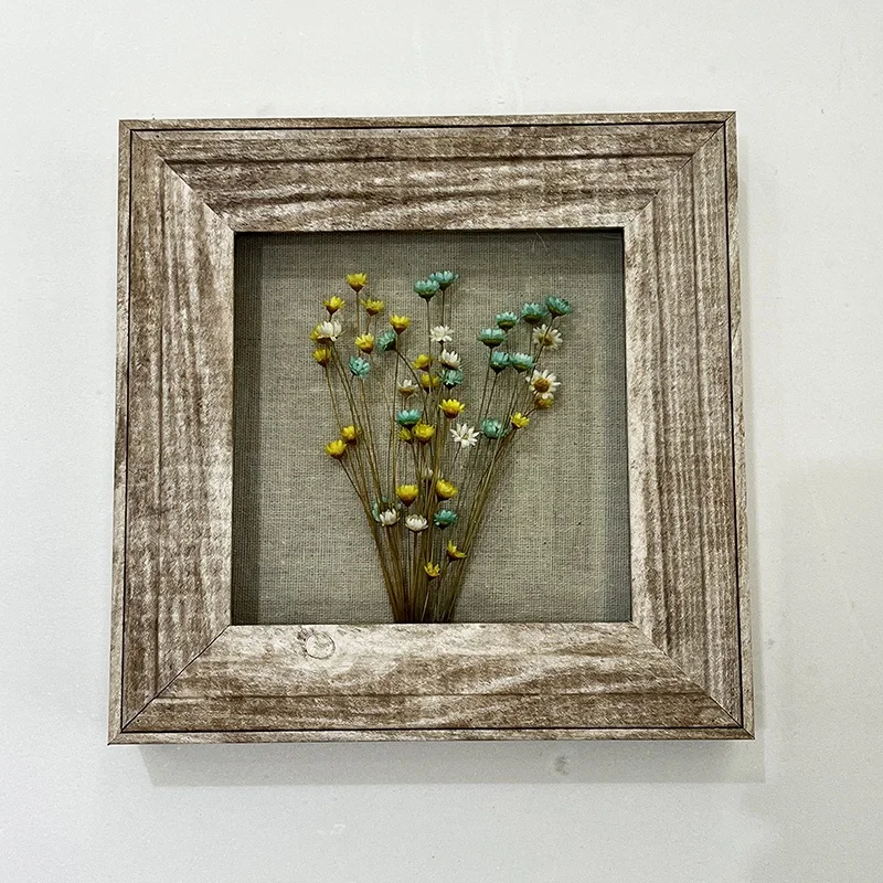 2022 DIY MDF picture frame rustic Box Dried Butterflies Box Square Frames Wholesale Shadow Box Plant Specimen Frame