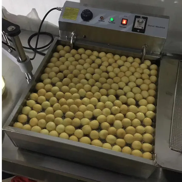 220v50hz 110v60hz Mini Loukoumade 9L Hopper Manual Donut Ball Maker Machine With 3 Different Shape Mold