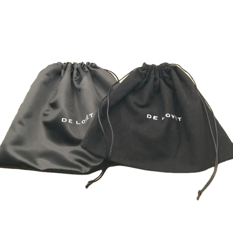 Индивидуальный Черный сатиновый хлопковый фланелевый пылесборник