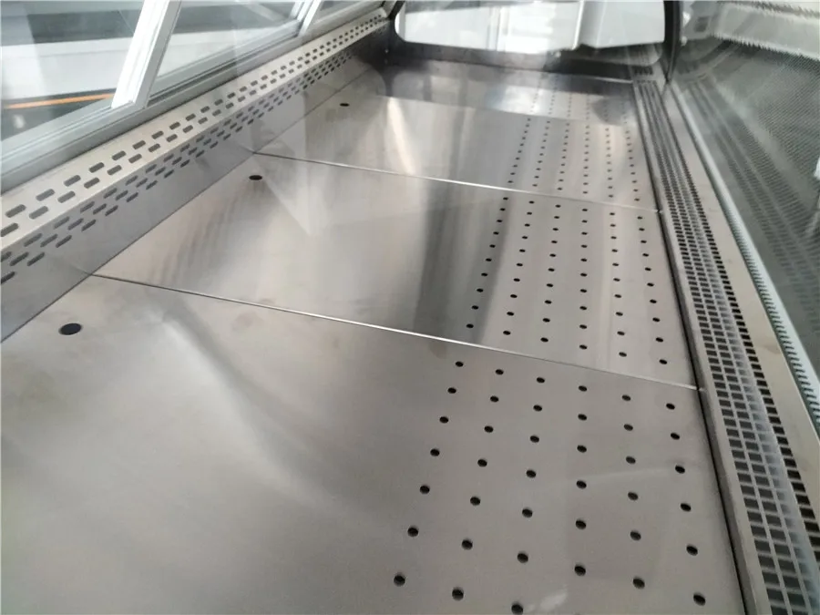 butcher shop fresh Meat display/meat freezer showcase/sausage showcase