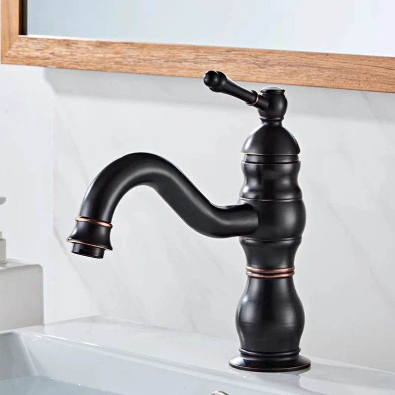 Luxury Chrome Deck Mounted Single Handle Brass Gold Basin Faucets
