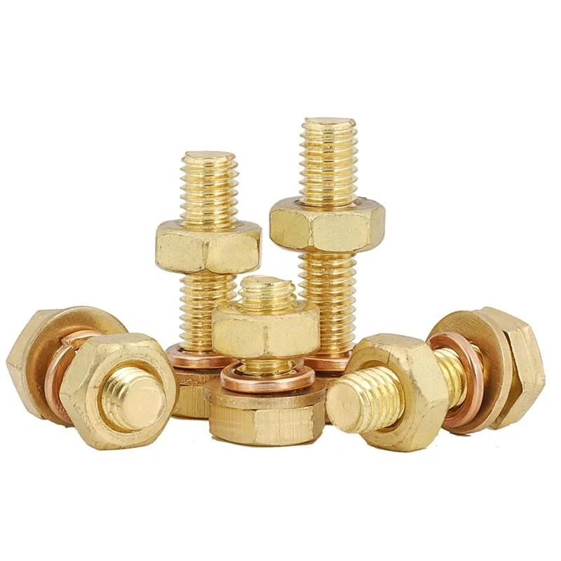 Technology china wholesale brass door bolt with washer m4