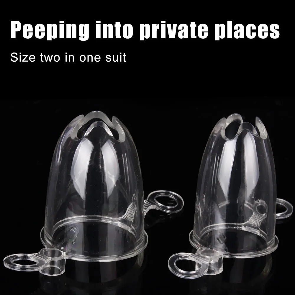 SM dual-use sex supplies homemade private HD Transparent vibration dilator vaginal anal speculum