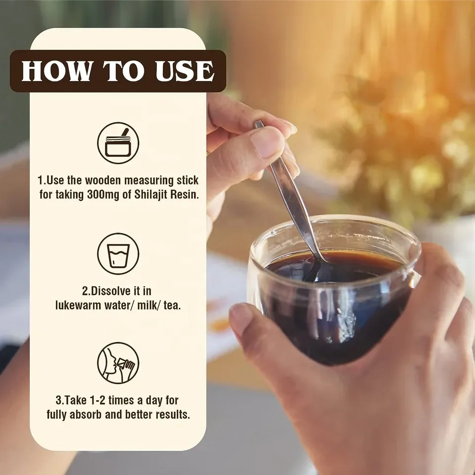 OEM Shilajit смола чистая хималая шиладжит с комплексом 85 + микроэлементов для энергии и иммунной поддержки