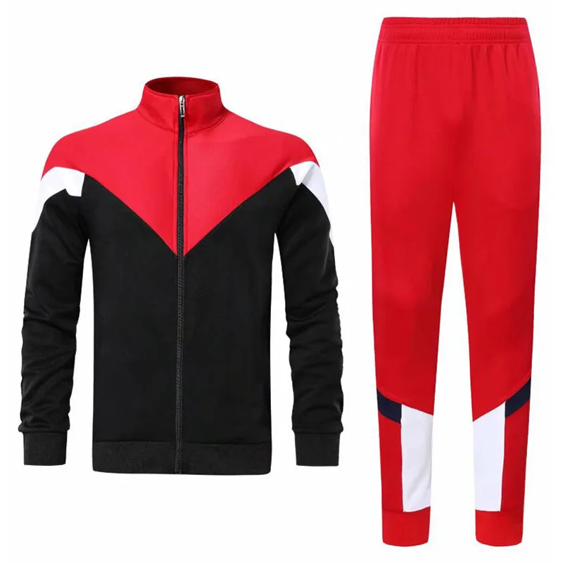 Новый Материал 100% полиэстер высокое качество черная и синяя зимняя тренировочная футбольная куртка