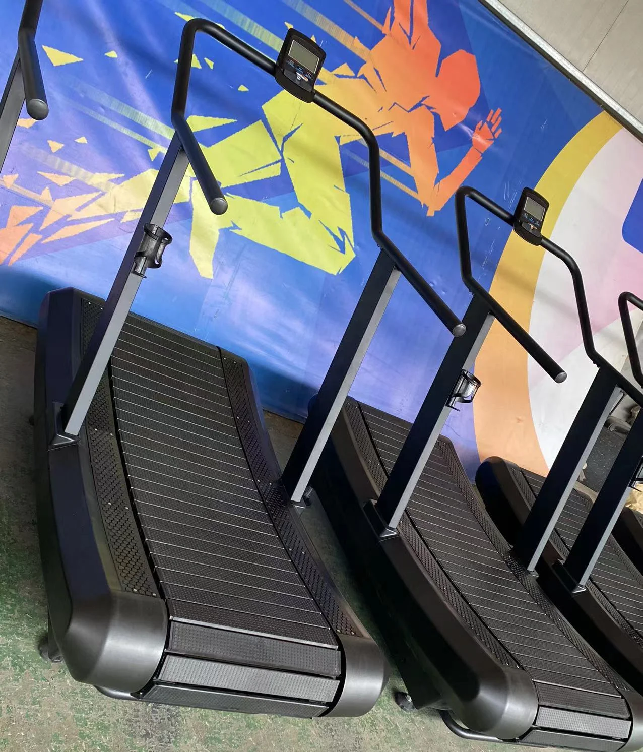 Air Runner Non-motorized Unpowered Curved Treadmill commercial manual treadmill