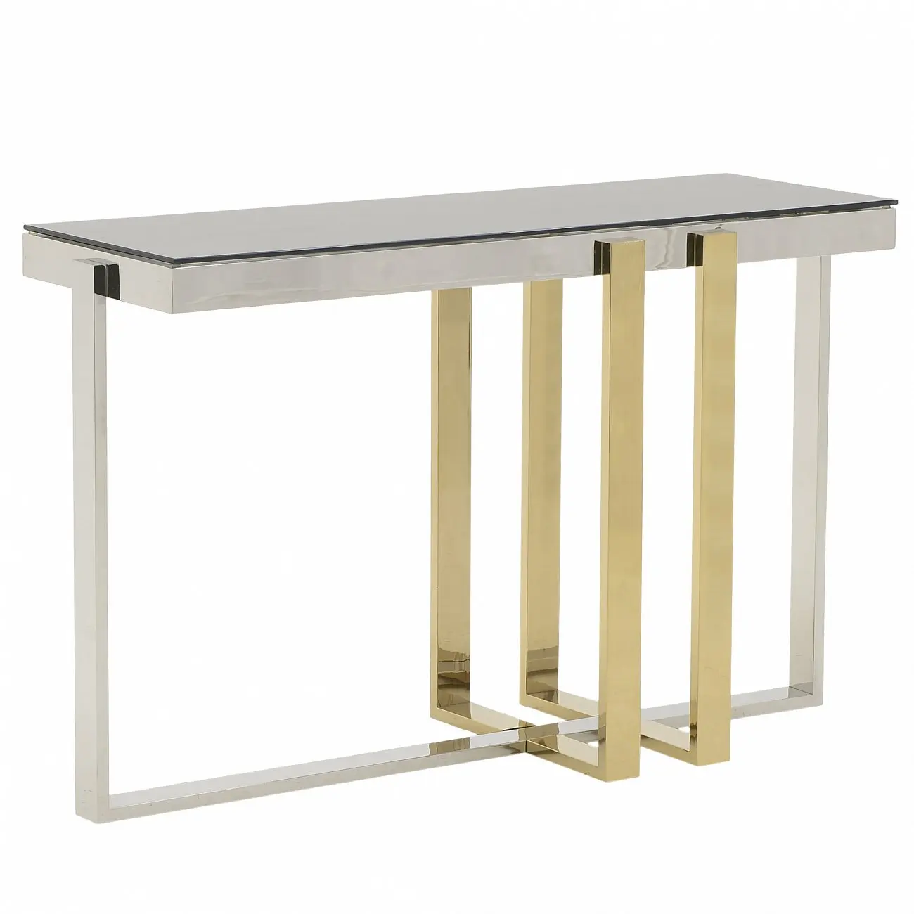 
Hot Sales clear glass Top gold sideboards end table console Table For Living Room, Modern Cocktail Table 