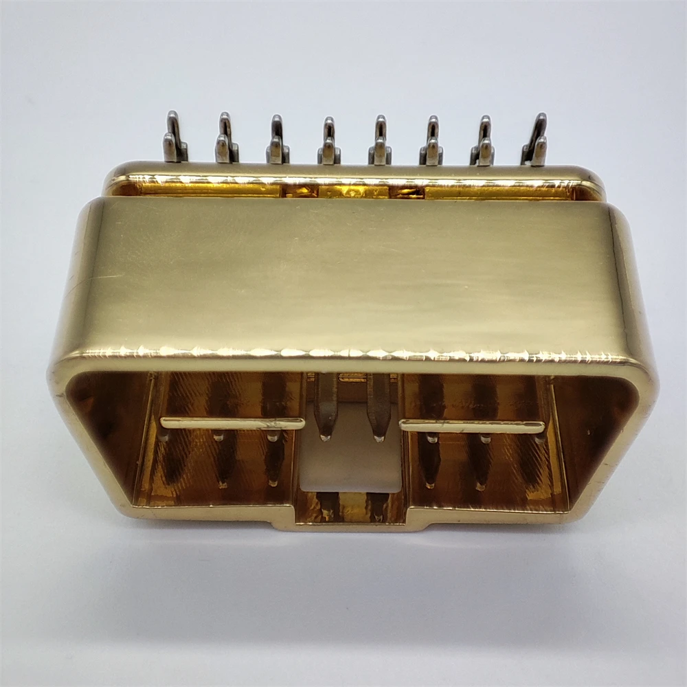 RTS High Quality OBD2 16Pin Copper Male Connector to J1962 plug with 90 Degree  for PCB