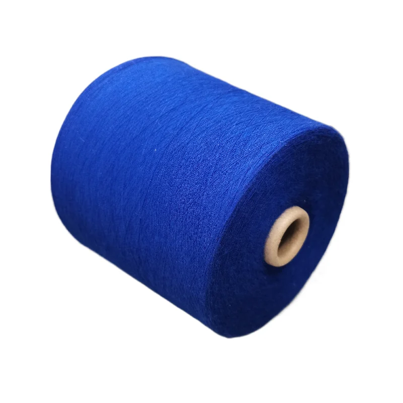 Factory Wholesale 100% Acrylic Yarn 21S Dark Blue Dyeing And Raw Acrylic Wool Blended Yarn For Knitting And Crochet