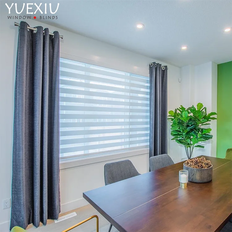 Guangzhou Yuexiu custom rainbow zebra shade blackout roller blinds zebra blinds manufacturers