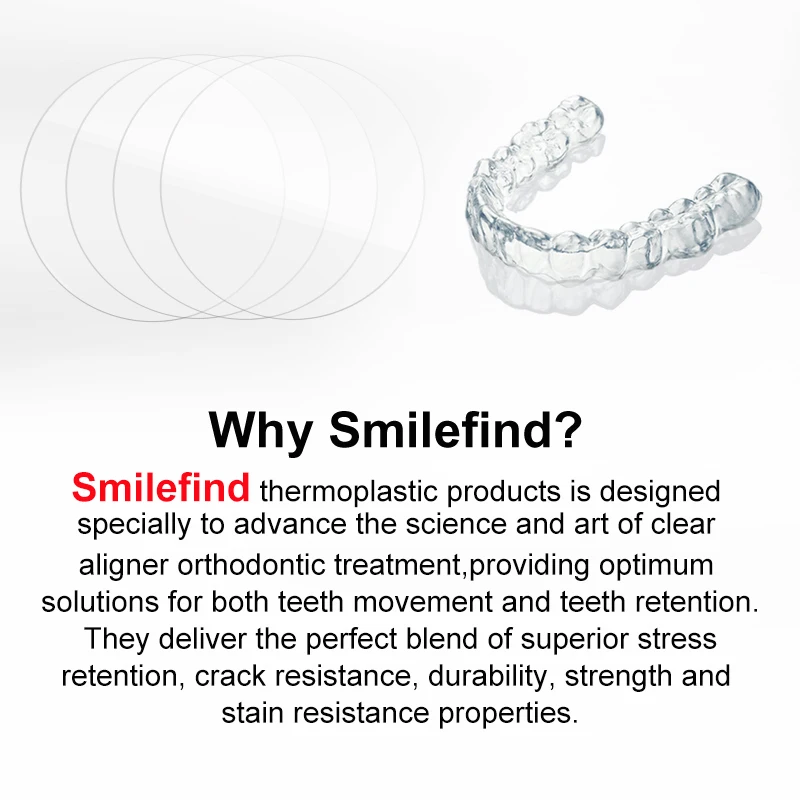 CE Thickness 0.5 0.76mm Petg Tpu 120 125mm Double Multiple Tirlayered Dental Thermoforming Vacuum Paper Sheet Aligners Sheets