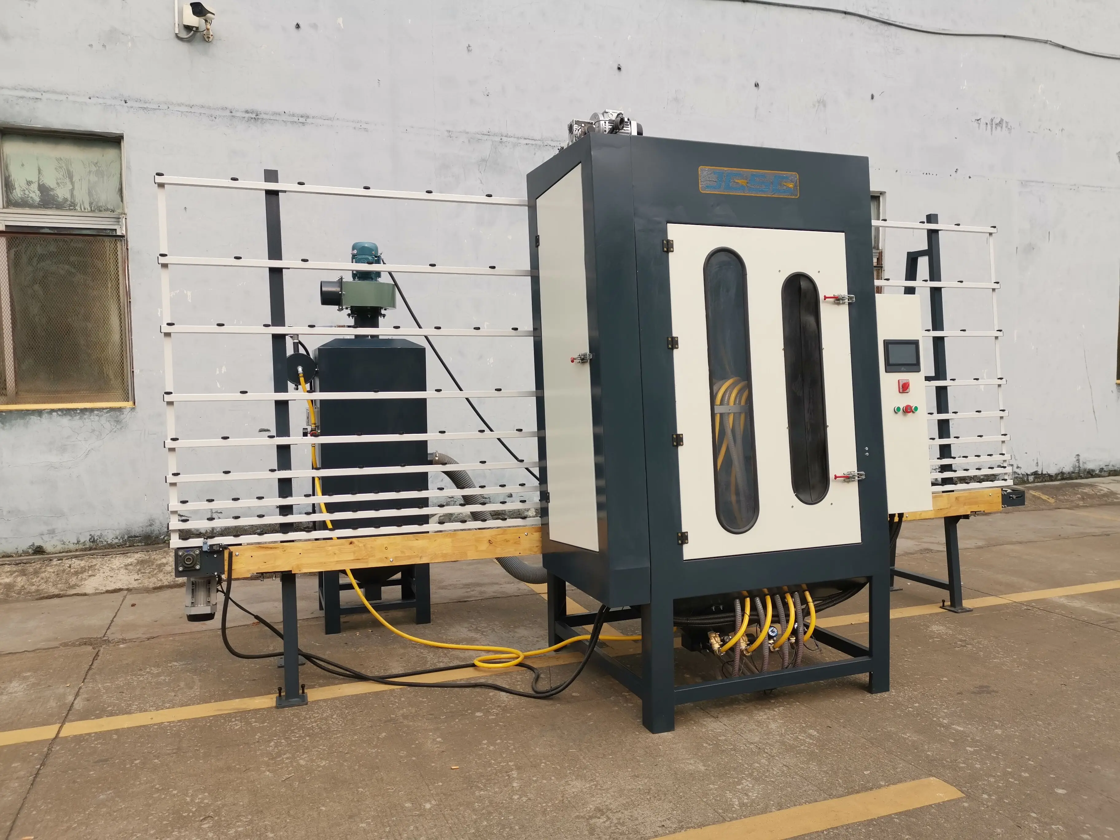 Glass Sandblasting Machine JGPS16/glass sand blasting/glass sanding macine/glass machine