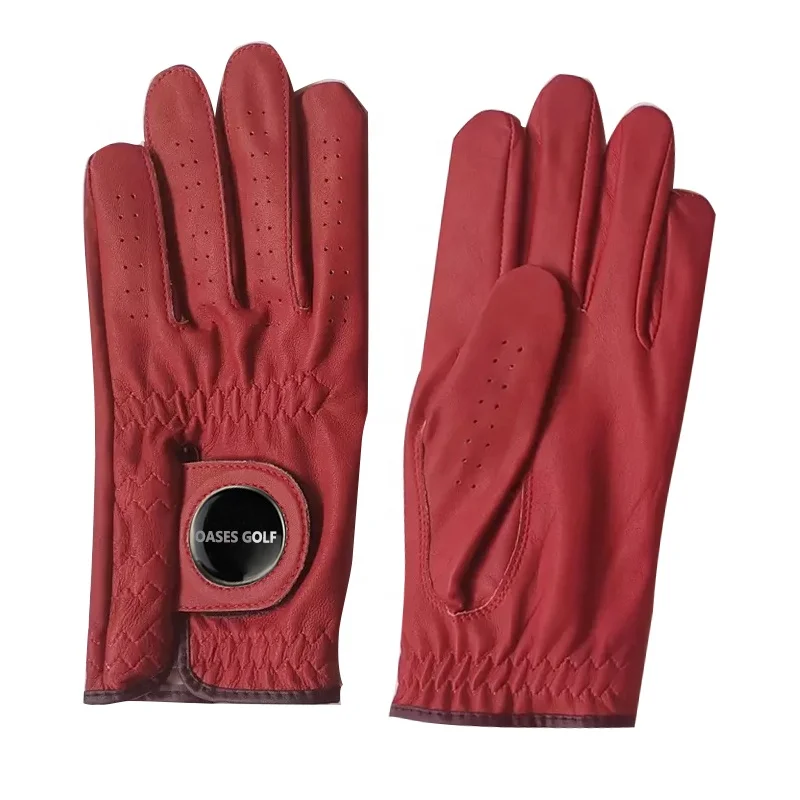 Quality Custom Color Leather Cabretta Golf Gloves for Women