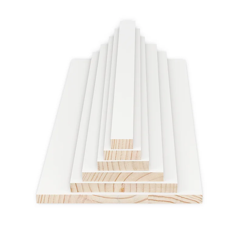 Wooden moldings white primer decoration high quality mould indoor decorative mdf mouldings S4S