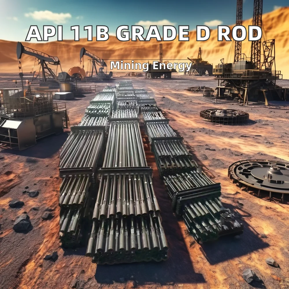 API 11B Corrosion Resistance Grade D Sucker Rod for Oil Well Drilling New & Used Drill Tool Forged and Cast Drilling Equipment