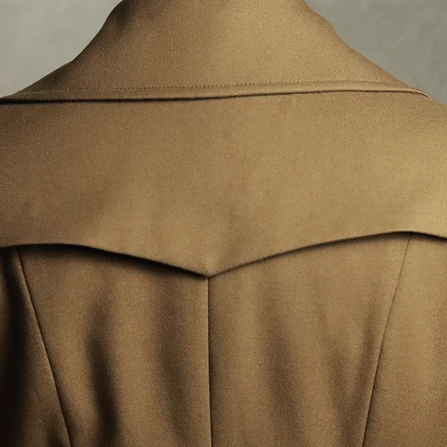 OEM Winter Wool Womens Overcoat Camel Lady Long Coat Trench Blend Clothes Ladies Oversize Jacket