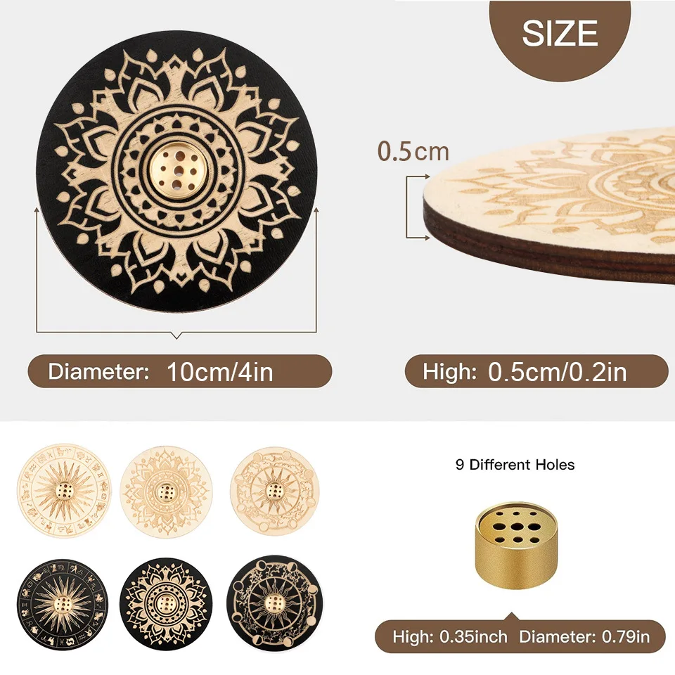 Vietnam Stick Incense Tray Holder Wood Aroma Stand Incense Holder for Yoga Meditation and Home Use