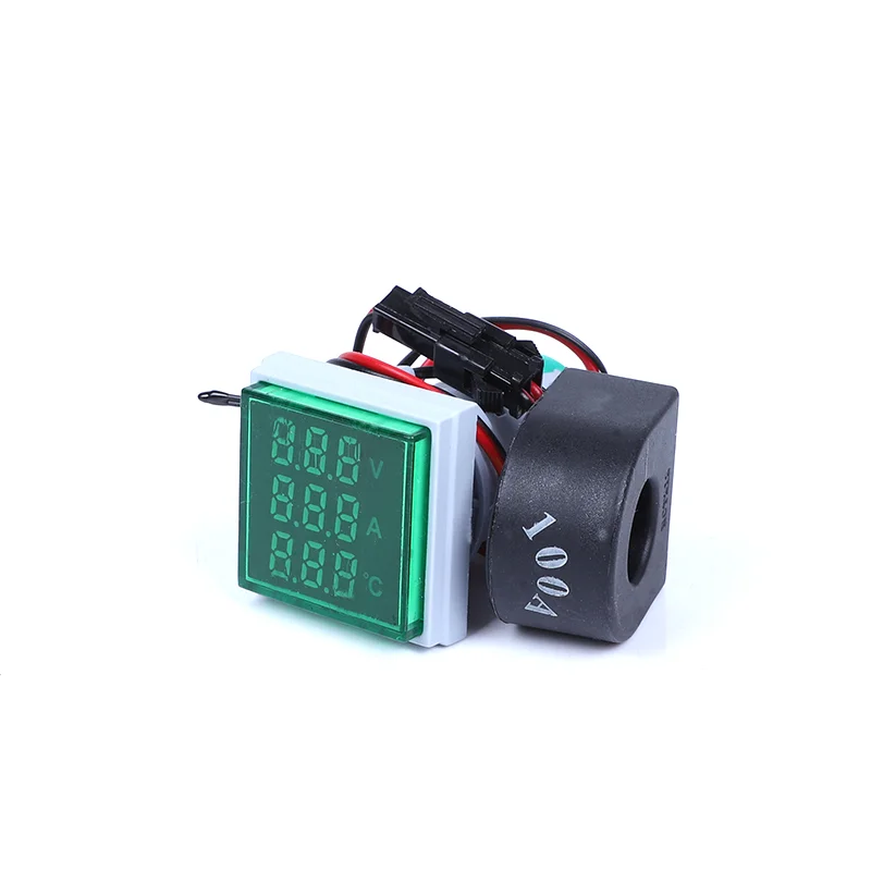 Hot selling digital thermometers AD16 voltmeter amperometro 22mm  0-100A 50-500V voltmeter ammeter