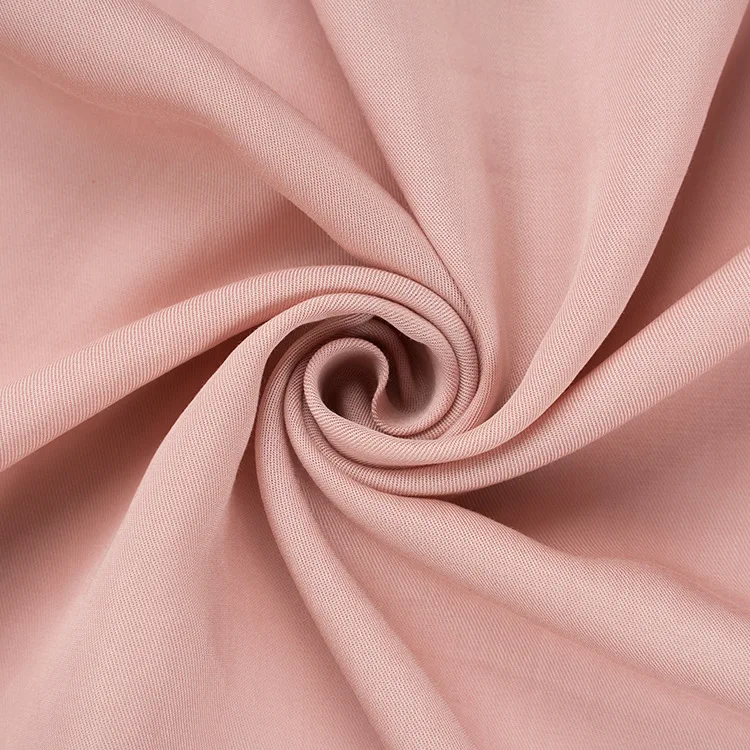C37 China Factory 100 Tencel Twill Fabric Solid Color Sustainable Lyocell 128GSM Tencel Fabrics For Clothing Womens