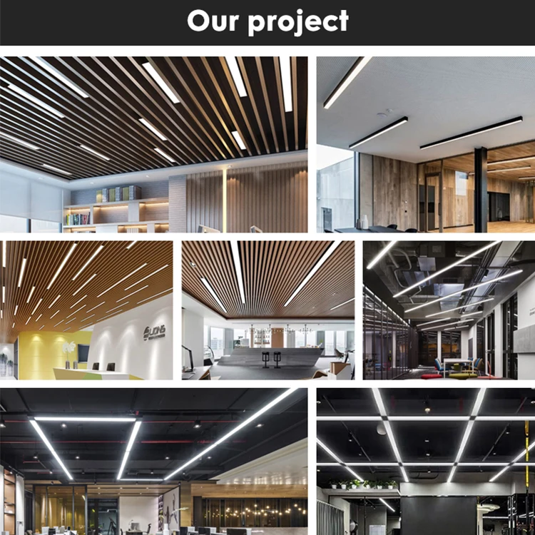 Лидер продаж домашний офис 8 Вт 12 15 20 30 40 50 Интеллектуальный Регулируемый пульт дистанционного управления подвесной светодиодный линейный свет