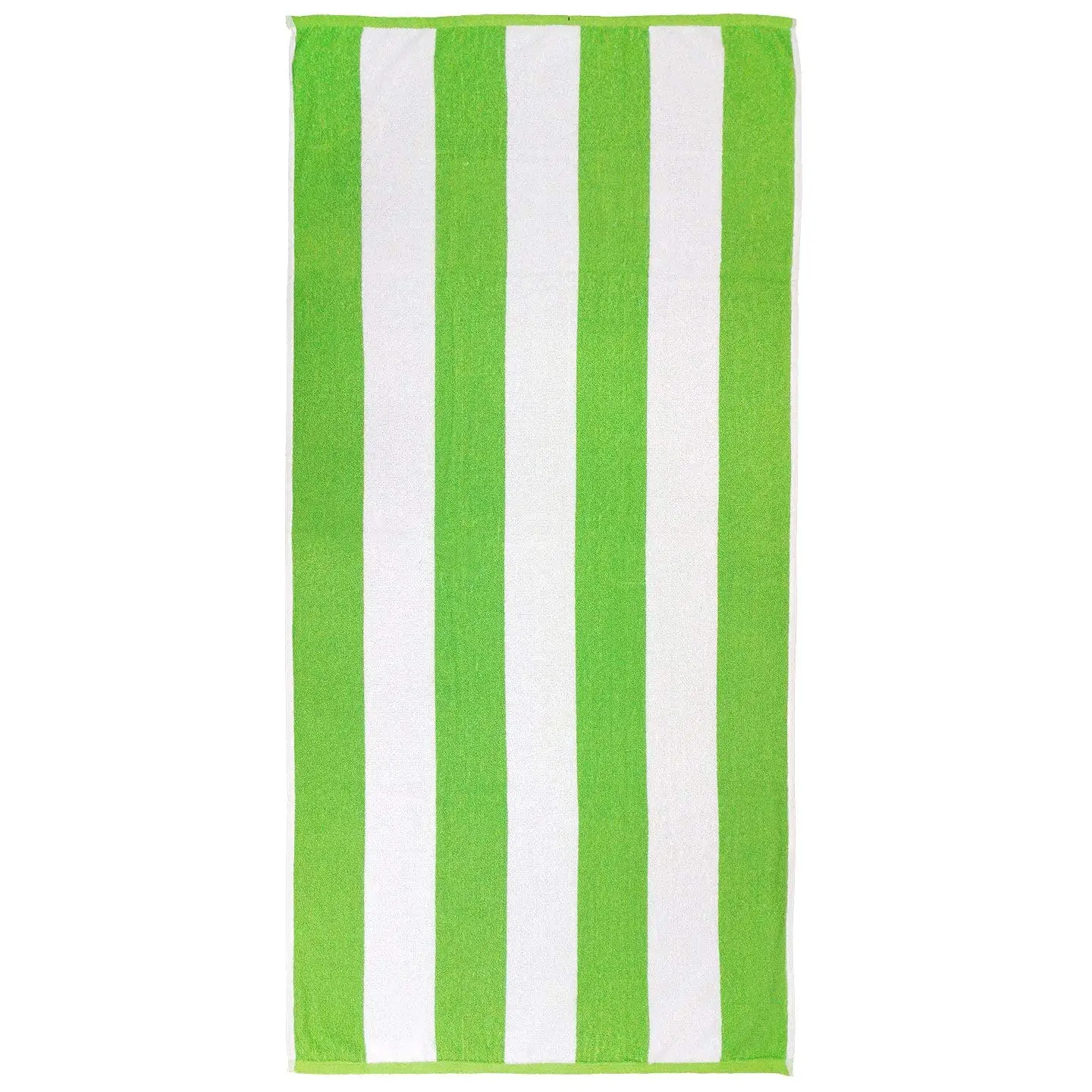 100% Combed Ring Spun Yarn dye Cotton Velour Classic Stripe Highly Absorbent Colorful Striped Beach, Pool and Bath Towel