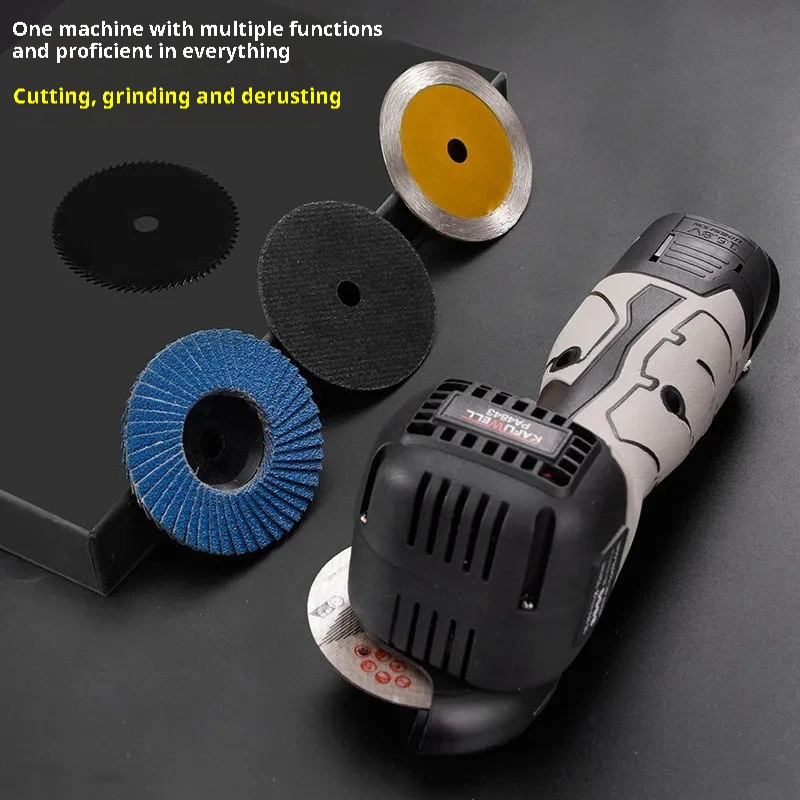 Ultra-Small Portable Mini Angle Grinder 115mm Cordless Disc with Slide Switch Manual Grinding and Cutting Machine