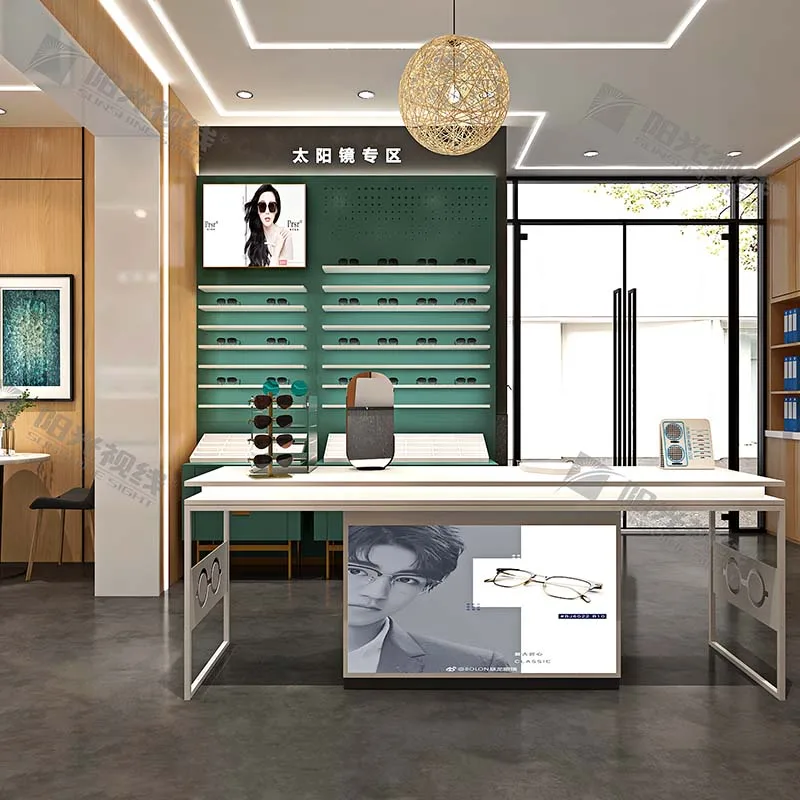 Wholesale Modern Optical Shop Interior Design Eyewear Display Cabinets Jewelry Showcase optical display cabinets