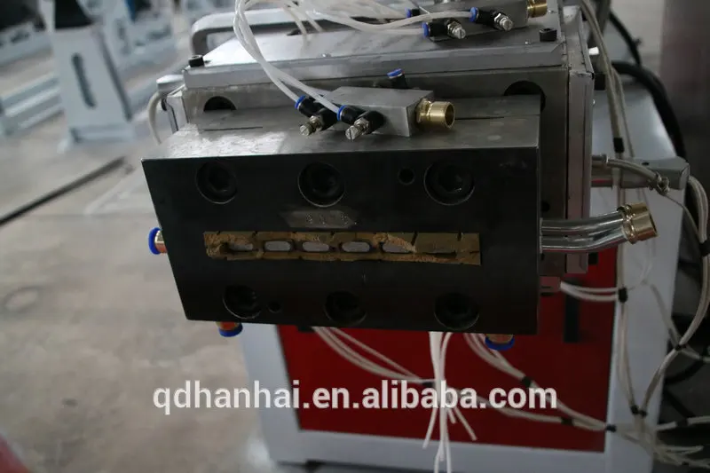 Automatic Conical Twin Screw Extruder Plastic Wood Plastic PE PVC Roof Ridge Column Door Panel Fence Profile Extrusion Machine