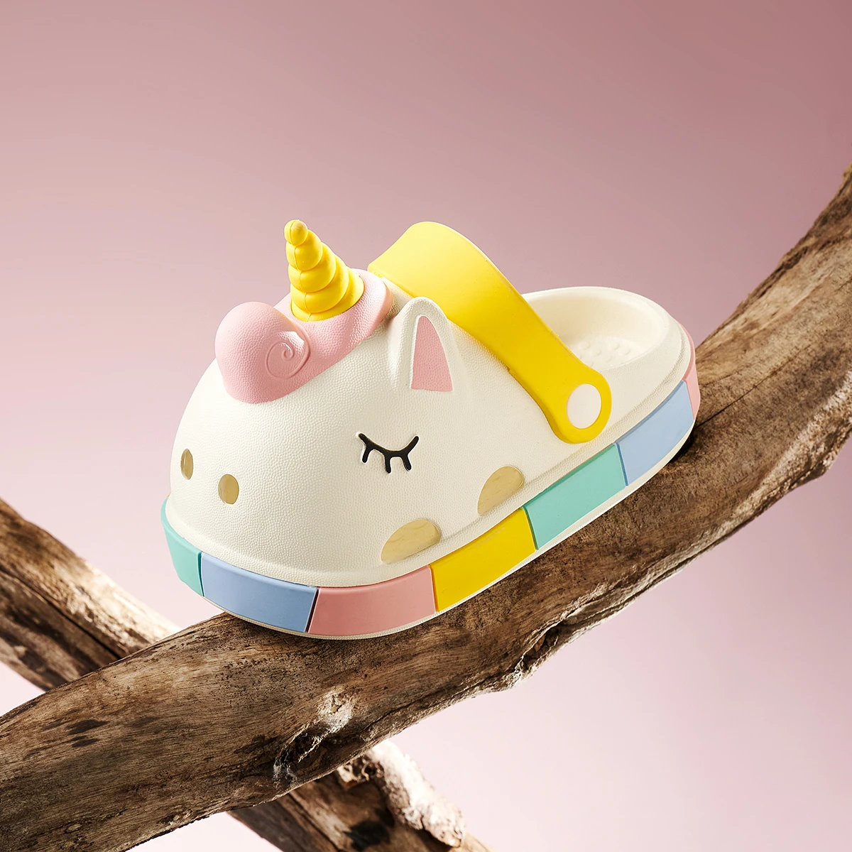 Cheerful Mario Unicorn Girl Children Slippers Summer Princess cute cartoon baby indoor non-slip kids boys clogs