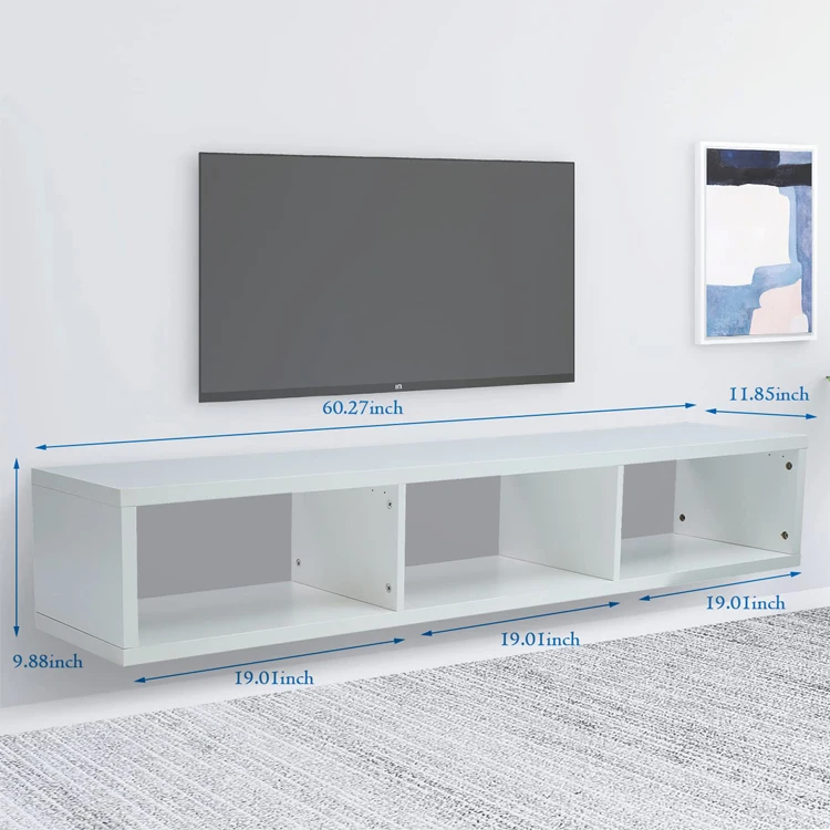 Entertainment Center Living Room Wall Mounted Floating Storage Shelf Media Television Table Cabinet TV Schrank Console Stand