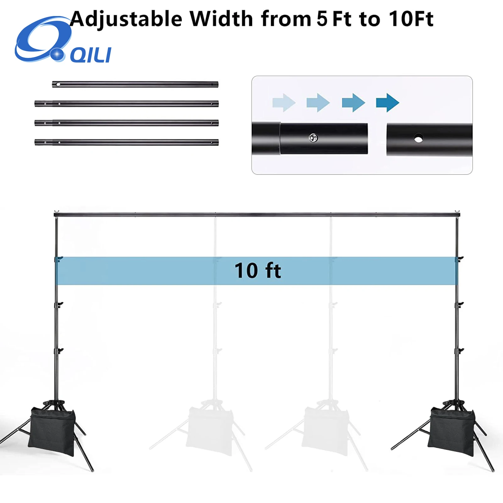 For Emart Neewer Wedding Studio Photo s Equipment Kit Softbox s Bracket Tripod s Muslin Metal Display Photography Backdrop Stand