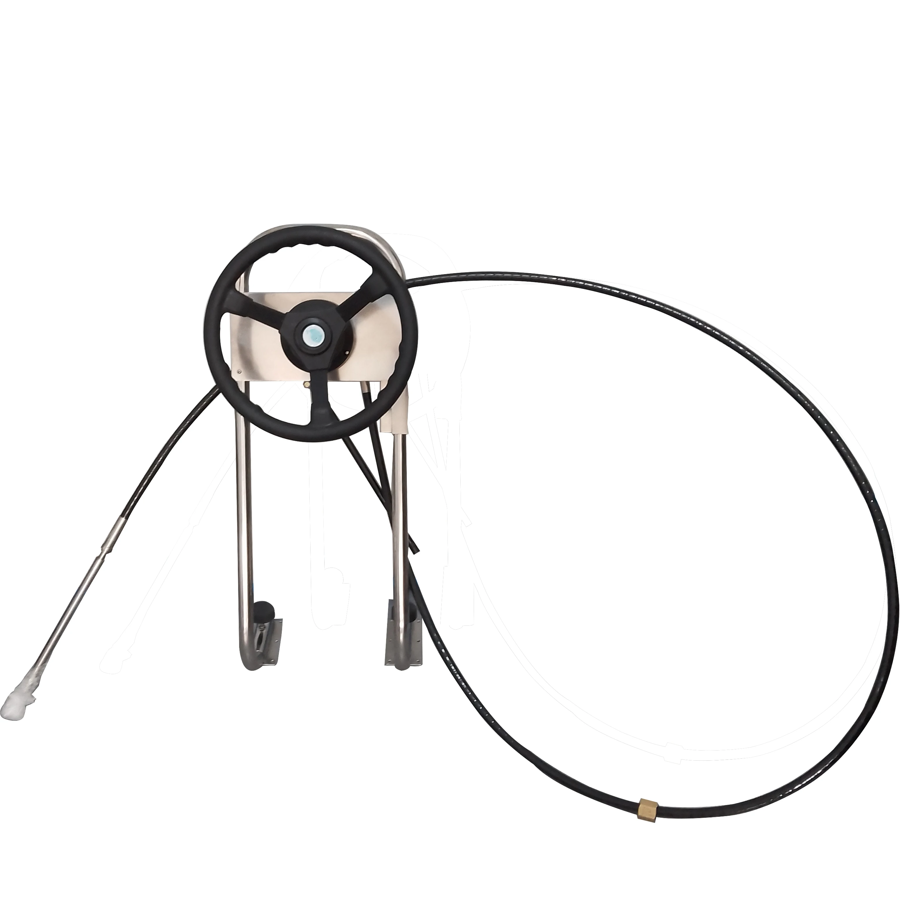Marine grade outboard steering console 12 feet cable inflatable boat sailboat fiberglass steering console