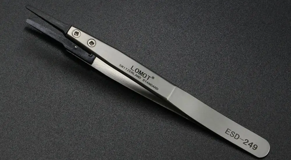 ESD-7A ESD Tweezer Antistatic Tweezers With Changeable Tips