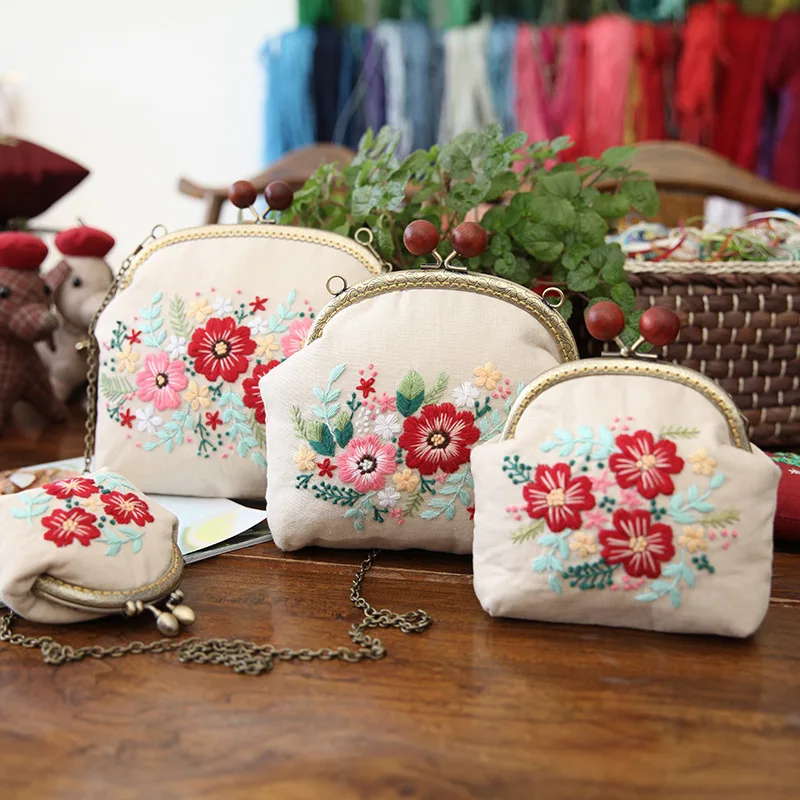 Набор для вышивания крестом начинающих рукоделие Китайский сумка-кошелек