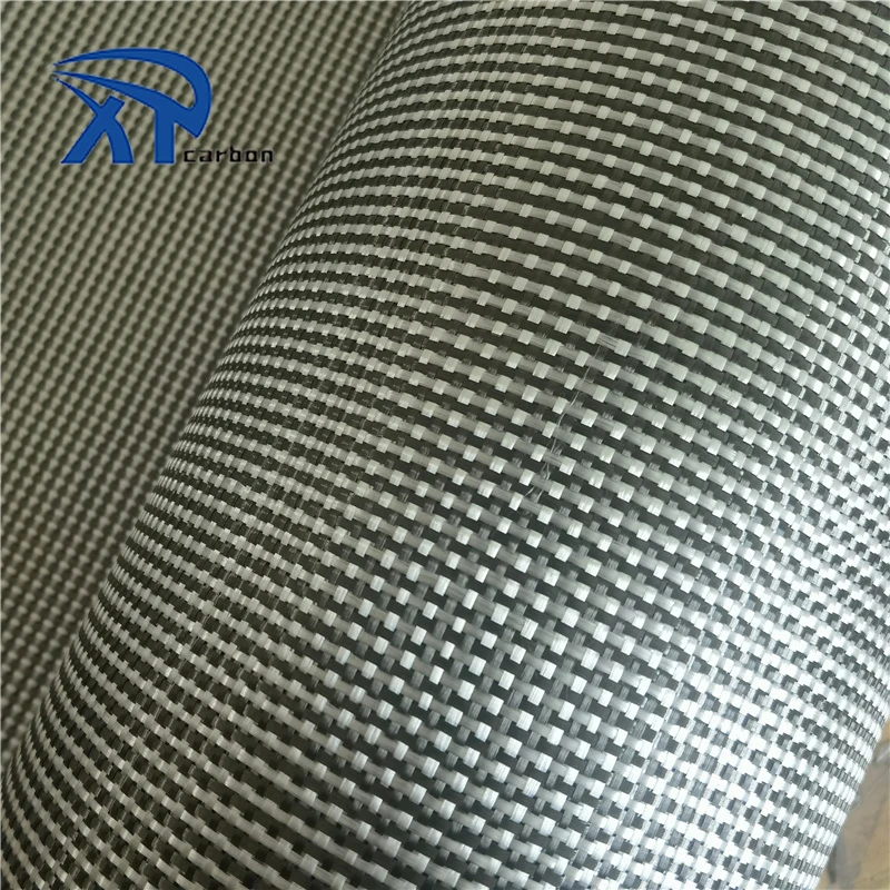 Hot Sale Colorful High Quality Hybrid Mixed Jacquard Carbon Glass Fiber Cloth