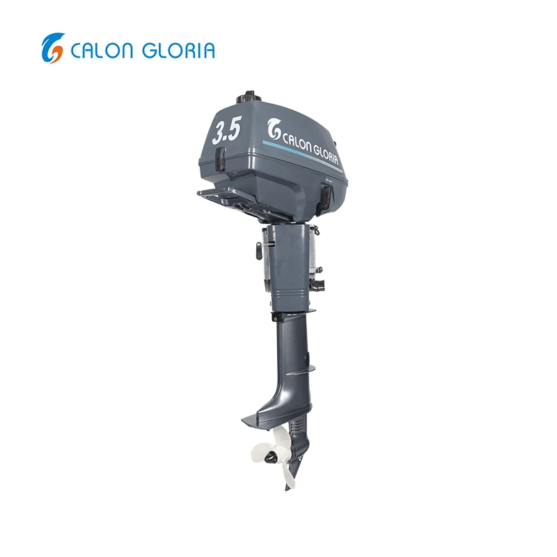Universal used fishing 2-stroke outboard motor 3.5hp small outboard motors outboard steering