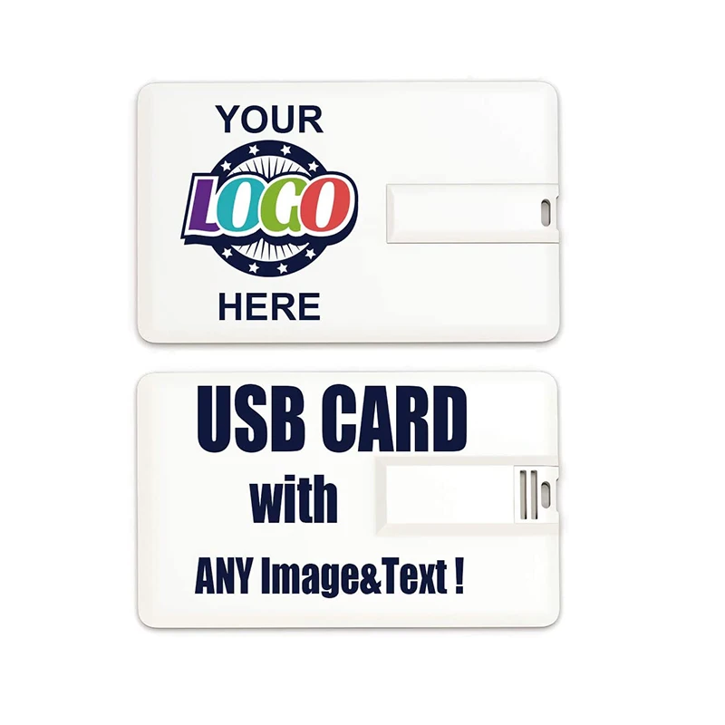Custom Credit Card USB Flash Drive 128MB Imprinted with Your Logo as Promotional Gift