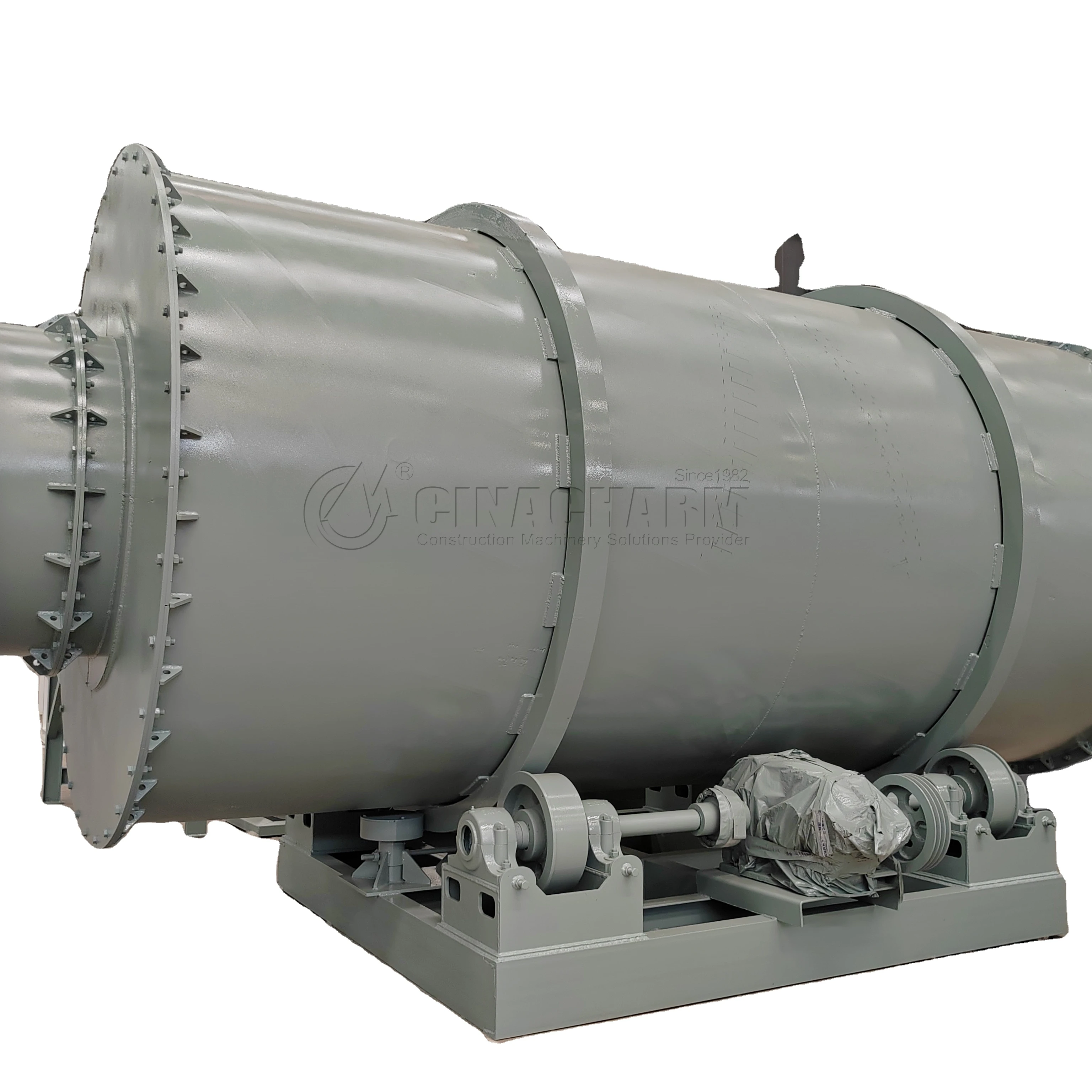 Industrial slurry sludge silica sand clay drum dryer machine price energy saving small mini triple pass cement rotary dryer