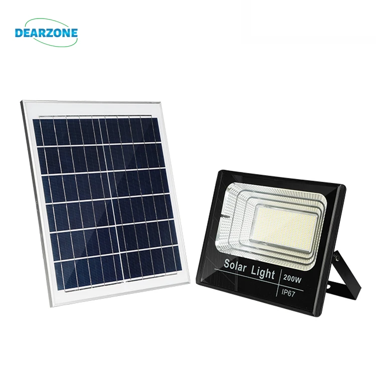 Dearzone 50w 100w 200w 300w 400w 500W solar flood light 1000w outdoor