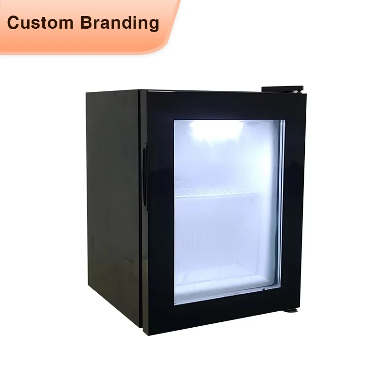 Meisda SD21 21L store use glass door portable commercial counter top vertical mini display freezer for sale