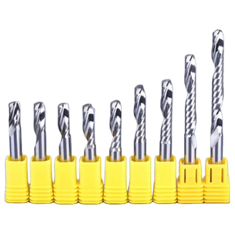 Solid Carbide Router Bits Single Flute End Mil for Aluminium and ACP
