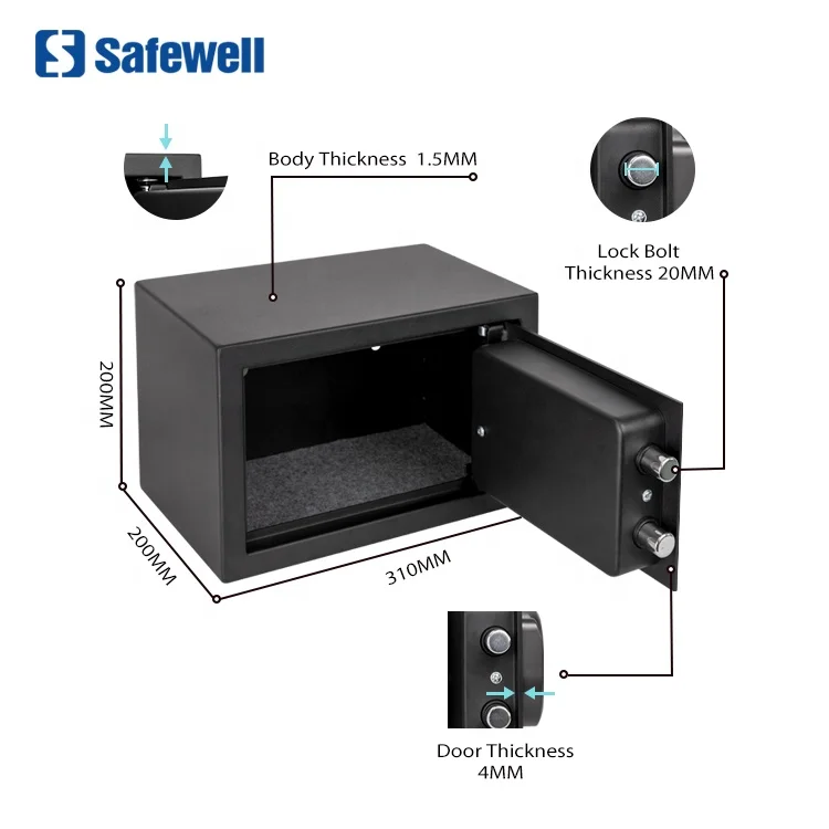 Депозит безопасность денег сейф Safewell новый дизайн Домашний Электронный цифровой Сейф